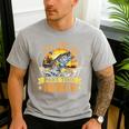 Vintage Father's Day Fishing Full Time Dad Part Time Hooker Men's Casual T-Shirt Sport Grey
