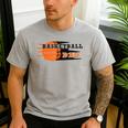 Vintage Proud Basketball Dad Fathers Day Basketball Player Men's Casual T-Shirt Sport Grey