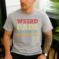 Weird Dads Build Character Vintage Men's Casual T-Shirt Sport Grey Weird Dads Build Character Vintage Men's Casual T-Shirt Sport Grey
