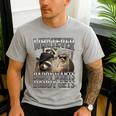 Whatever Daddy Wants Daddy Gets Raccoon Alpha Meme Men's Casual T-Shirt Sport Grey