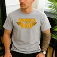 Wonder Dad Men's Casual T-Shirt Sport Grey