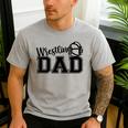 Wrestling Dad Hobby Wrestle Wrestler Martial Arts Father Men's Casual T-Shirt Sport Grey