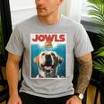 Yellow Lab Jowls Top Labrador Retriever Dog Mom Dad Men's Casual T-Shirt Sport Grey