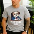Zero Shihts Given Shih Tzu Dad Shih Tzu Mom Shih Tzu Men's Casual T-Shirt Sport Grey