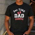 2nd Second Time Dad It's a Girl Gender Reveal Men's Casual T-Shirt Dark Grey