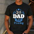 3rd Time Dad Dad Pregnancy It's a Boy Men's Casual T-Shirt Dark Grey