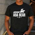 Aba Bear For Jewish Dad With Four Kids On Father's Day Men's Casual T-Shirt Dark Grey