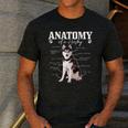Anatomy Of A Siberian Husky Cute Dog Husky Mom Dad Men's Casual T-Shirt Dark Grey