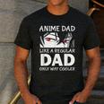 Anime Dad Like A Regular Dad Only Cooler Fathers Day Otaku Men's Casual T-Shirt Dark Grey