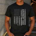 Archery Dad America US Flag Patriot Vintage Archer Men's Casual T-Shirt Dark Grey
