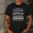 I Get My Attitude From My Freaking Awesome Dad Father's Day Men's Casual T-Shirt Dark Grey