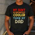 My Aunt Is Definitely Cooler Than My Dad Girl Boy Aunt Love Men's Casual T-Shirt Dark Grey