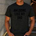 Awesome Like My Dad Daughter Son Men's Casual T-Shirt Dark Grey
