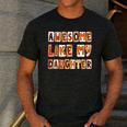 Awesome Like My Daughter For Men Dad Fathers Day Men's Casual T-Shirt Dark Grey
