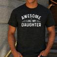 Awesome Like My Daughter Retro Men Dad Fathers Men's Casual T-Shirt Dark Grey