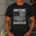 Awesome Like My Daughters Men Fathers Day Dad Men's Casual T-Shirt Dark Grey