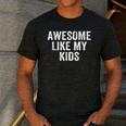Awesome Like My Kids Father's Day Shirt Dad Vintage Men's Casual T-Shirt Dark Grey Awesome Like My Kids Father's Day Shirt Dad Vintage Men's Casual T-Shirt Dark Grey