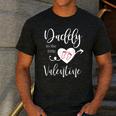 Baby Reveal Valentine Pregnancy Announce Daddy Shirt Men's Casual T-Shirt Dark Grey