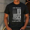 ON BACK I Have Two Titles Dad Bonus Dad Fathers Day Step Dad Men's Casual T-Shirt Dark Grey ON BACK I Have Two Titles Dad Bonus Dad Fathers Day Step Dad Men's Casual T-Shirt Dark Grey