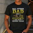 Ball Python Dad With Bigger Balls Snake Ball Python Men's Casual T-Shirt Dark Grey