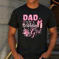 Ballerina Bday Dance Dad Of The Birthday Girl Ballet Dancer Men's Casual T-Shirt Dark Grey