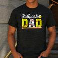Ballpark Dad Baseball Softball Dad Of Ballers Men's Casual T-Shirt Dark Grey