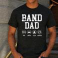 Band Dad Pay Drive Clap Repeat Marching Band Dad Men's Casual T-Shirt Dark Grey