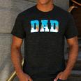 Baseball Dad Ice Cream Drip Happy Fathers Day Men's Casual T-Shirt Dark Grey