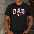 Baseball Dad Shirt Baseball Player Game Day Father's Day Men's Casual T-Shirt Dark Grey