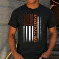Basketball Dad USA US Flag Basketball Men Men's Casual T-Shirt Dark Grey