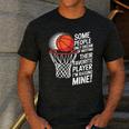 Basketball Mom Or Dad Basketball Parent Men's Casual T-Shirt Dark Grey