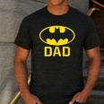Batman Bat Dad Men's Casual T-Shirt Dark Grey