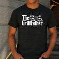 Bbq Dad Retro Grill Father Father's Day Men's Casual T-Shirt Dark Grey