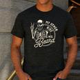 Bearded Dad Daddy Father’s Day My Other Ride Is His Beard Men's Casual T-Shirt Dark Grey