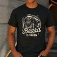 Bearded Dad Daddy Father’s Day Sorry This Beard Is Taken Men's Casual T-Shirt Dark Grey