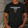 Bernedoodle Dad & Kids Tee Fathers Day T-Shirt Men's Casual T-Shirt Dark Grey