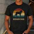 Berner Dad For Men Bernese Mountain Dog Vintage Dad Men's Casual T-Shirt Dark Grey
