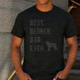 Best Berner Dad Ever Bernese Mountain Dog Lovers Dad Men Men's Casual T-Shirt Dark Grey