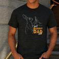 Best Bunny Dad Ever Rabbit Daddy Bunny Father Bunny Men's Casual T-Shirt Dark Grey