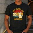 Best Bunny Dad Ever Rabbit Lover Father Pet Rabbit Men's Casual T-Shirt Dark Grey