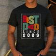 Best Dad Since 2009 Fathers Day Retro Vintage Men's Casual T-Shirt Dark Grey