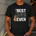 Best Dad Ever Guitarist Father D-A-D Chord Guitar Men's Casual T-Shirt Dark Grey