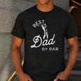 Best Dad By Par Father's Day Golf Daddy Golfing Golfer Men's Casual T-Shirt Dark Grey