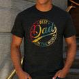 Best Dad In The World Father's Day Vintage Dad Men's Casual T-Shirt Dark Grey