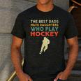 The Best Dads Have Daughters Who Play Hockey Vintage Men's Casual T-Shirt Dark Grey The Best Dads Have Daughters Who Play Hockey Vintage Men's Casual T-Shirt Dark Grey