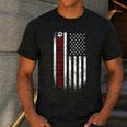 Best Dog Dad Ever American Flag For Best Father Men's Casual T-Shirt Dark Grey