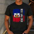 Best Haitian Dad Ever Haiti Daddy Father's Day Men's Casual T-Shirt Dark Grey