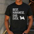 Best Havanese Dad Ever Cool Dog Owner Men's Casual T-Shirt Dark Grey