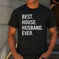 Best House Husband Ever Stay At Home Dad Men's Casual T-Shirt Dark Grey