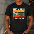 Best Moose Dad Ever Moose Men's Casual T-Shirt Dark Grey